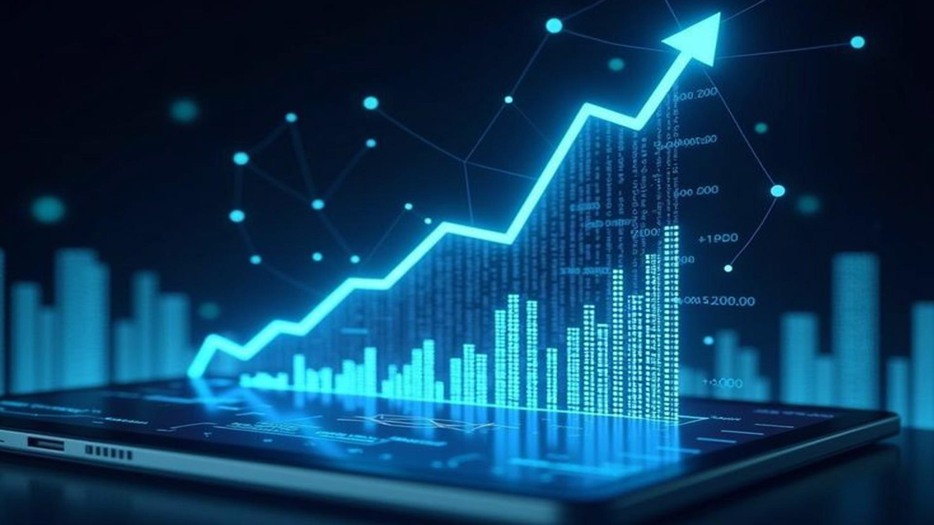 Analytics dashboard with charts and performance metrics