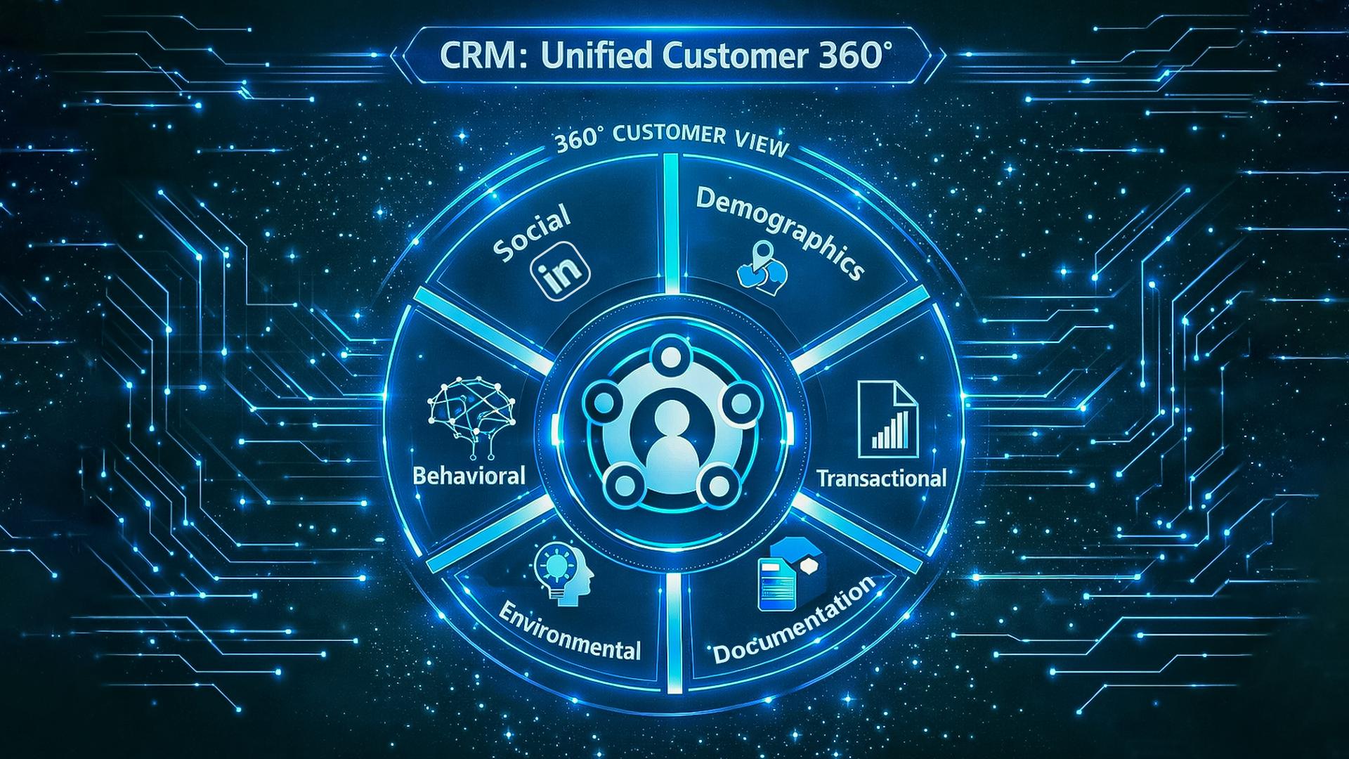 Unified view of customer data on multiple screens